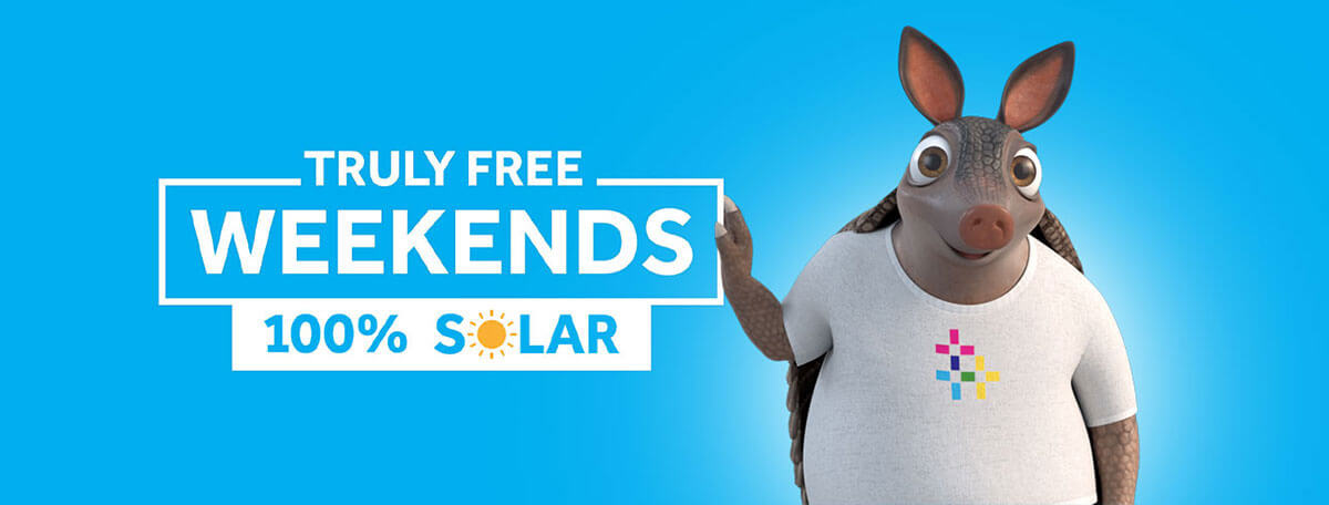 Truly Free Weekends with 100% Solar
