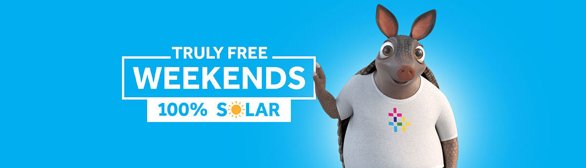 Truly Free Weekends with 100% Solar
